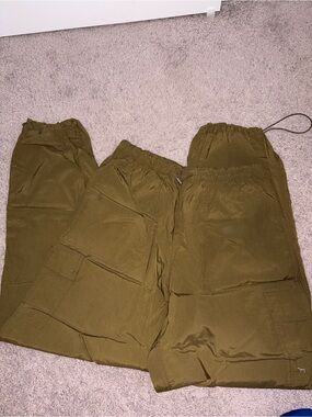 Pink Parachute Cargo Pants
